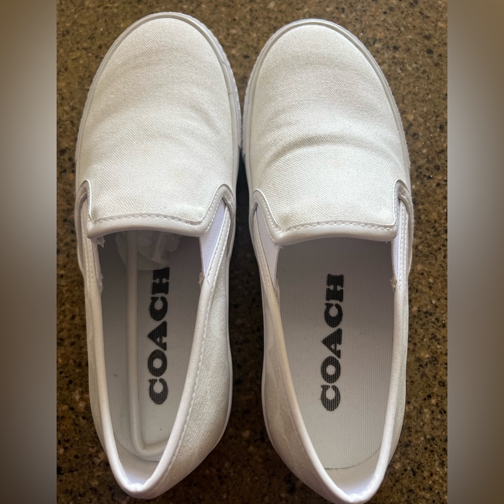 Coach - NWT Men’s Leather/Denim Skate Slip-on Sneakers